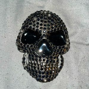 Ghost rider belt buckle skull